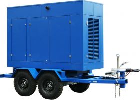АД-50С-Т400-1РПМ9 на прицепе